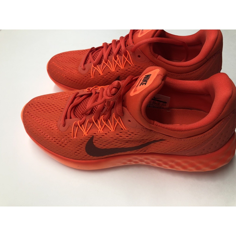 Nike Lunar Skyelux Max Orange Dark Cayenne 2016 Size 9.5 Brand New Running Shoes - Picture 3 of 9